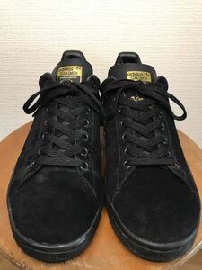 レア 2000年 別注 デッドストック 箱付 ADIDAS STAN SMITH アディダス スタンスミス ヌバック スエード Black Gold ブラック ゴールド