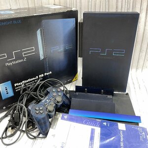m002 B5(100) ジャンク品 SONY ソニー PlayStation2 PS2 プレイステーション2 SCPH-50000 BB PACK ミッドナイト・ブルー