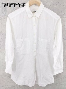 ◇ LACOSTE ラコステ 長袖 シャツ サイズ38 ホワイト レディース