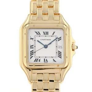 カルティエ パンテール ドゥ カルティエ LM W25014B9 Cartier 腕時計 シルバー文字盤 クォーツ 【安心保証】