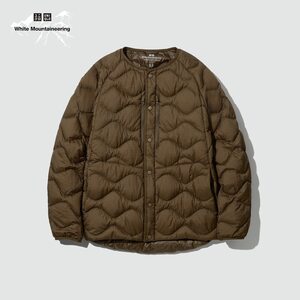 XL ユニクロ×ホワイトマウンテニアリング ウルトラライトダウンジャケット UNIQLO white mountaineering Brown ブラウン 茶色