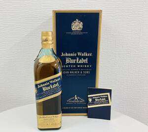 【送料無料!!未開栓】Johnnie Walker ジョニーウォーカー ブルーラベル スコッチウイスキー 43度 750ml 箱付き 古酒 ウィスキー 現状品