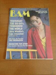 【即決】BAM music paper / vintage 1985　Jane Wiedlin ジェーン・ウィールドリン　希少品　ロック＆ポップミュージック