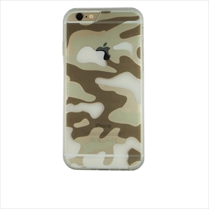 即決・送料込)【迷彩ケース】GauGau iPhone6s Plus/6 Plus Camouflage Hybrid Clear Case Clear