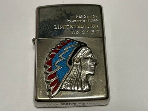 本体のみ　1992年　インディアン　ダブルイヤー　メタルZIPPO　USED