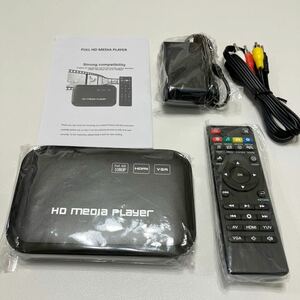 ビデオメディアプレーヤー、HDMIビデオプレーヤーメディアプレーヤー家庭用耐久性のある1080Pミニ(American plug)