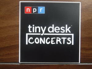 ◆◇◆新品U.S.正規品NPRタイニーデスクコンサート【Tiny Desk Concert】輸入ステッカーBLK限定出品◆◇◆
