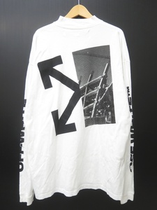 OFF-WHITE オフホワイト OMAB032E19185010 SPLITTED ARROWS OVER MOCK TEE モックネックTシャツ