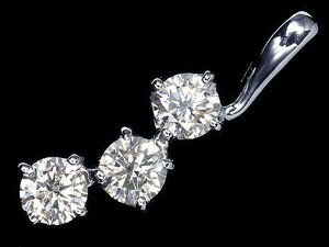 VL11695SS【1円～】新品【RK宝石】《Diamond》極上ブラウンダイヤモンド K18WG 高級 トリロジー ペンダントヘッド ネックレス ダイヤ