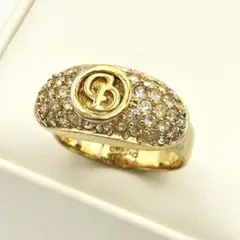 Christian Dior ディオール　ゴールド　ストーン　リング　指輪