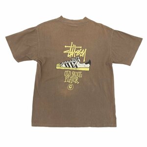 【old stussy ステューシー 80s 　old skool flavor ヴィンテージ　　Tシャツ M】made in usa