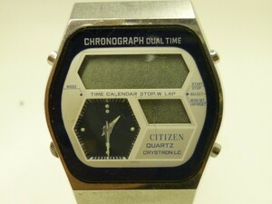 Z863-N38-374◎ CITIZEN シチズン 4-097416 クリストロン デジアナ 腕時計 メンズ クオーツ 現状品①◎