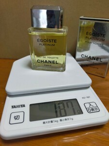 大人気♪ピカピカ186g(^^ゞ 75mlトワレ「CHANEL EGOIST：シャネル エゴイスト プラチナム」EDT（ボトルタイプ）_/_/ 交渉OK、匿名OK！ _/_/