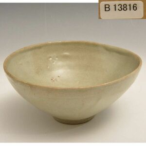 B13816 高麗 青磁茶碗326ｇ：本物保証　送料無料