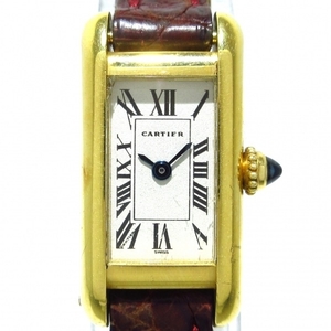Cartier(カルティエ) 腕時計 タンクアロンジェ レディース K18YG/社外ベルト シルバー