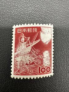 H3682a　鵜飼１００円　切手　長期保管品　未使用