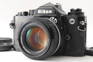 NIKON ニコン FM3A ブラックボディ フィルムカメラ + NIKKOR 50mm F/1.4 AI レンズ (oku1828)