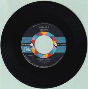 Vigrass & Osborne - Forever Autumn ヴィグラス & オズボーン - 秋はひとりぼっち D-1165 国内盤 シングル盤 盤のみ