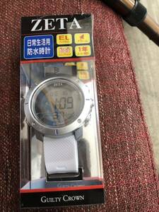 デジタルウォッチ　腕時計　ZETA 日常生活防水　新品　未使用