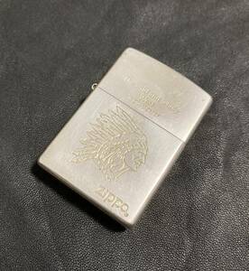 USA製☆[90s ZIPPO] 1997年 The wild and wooly West INDIAN CHIEF インディアン シルバー 刻印XIII ヴィンテージ ライター ジッポー