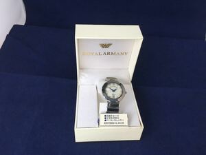 B68、ROYA L ARMANY ダークステン　白国産クォーツ腕時計TM−001