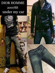 正規 DIOR HOMME 07SS under my car 初代 アンダーマイカー（bas19） ディオールオム デニム by Hedi Slimane★