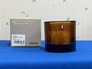 イッタラ iittala ＆マリメッコ marimekko★キャンドルホルダー『Kivi キビ』60mm★scope別注 ブラウン