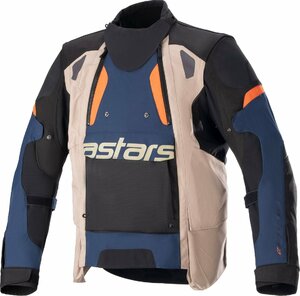 2XLサイズ - ブルー/ブラック/オレンジ - ALPINESTARS アルパインスターズ Halo Drystar ジャケット