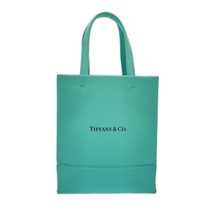 ティファニー TIFFANY&Co. トートバッグ ミニ ショッピング トート カーフスキン ティファニーブルー バッグ