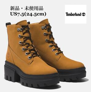 Timberland ティンバーランド EVERLEIGH 6 INCH LACE UP BOOT エヴァーリー 6インチ レースアップブーツ ウィート 厚底 24.5cm