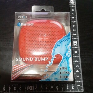 超素敵☆ラディウス radius SOUND BUMP : ポータブルBluetoothスピーカー microSDカード/ワイドFM / IPX5防☆残1
