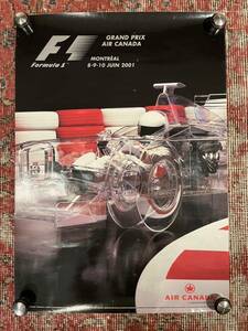 2001年　F1 カナダグランプリ　ポスター