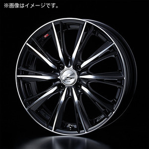 【個人宅発送可能】ウエッズ Weds 16X6.0J +42 4H PCD100 BKMC ホイール 1本 LEONIS WX レオニス・ダブルエックス (33873)