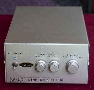 自作ラインアンプ『KA-50L』６DJ８ SRPPｘ１段　（未使用品）