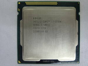 ★Intel /CPU Core i7-2700K 3.50GHz 起動確認済み★