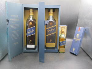 Johnnie Walkaer ジョニーウォーカー BLUE LABEL ブルーラベル＋2点＋ブルーラベル200ｍｌミニボトル【未開栓】3本セット