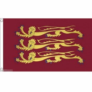 海外限定 国旗 イングランド 王室 紋章 3頭 ライオン 特大フラッグ