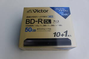 Victor(ビクター) 録画用BDR DL［11枚 /50GB /インクジェットプリンター対応］ VBR260RP11J7 未使用 パッケージ痛み 動作未確認品