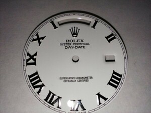 ロレックス ROLEX 美品 純正 デイデイト用 ホワイトローマ 18239,118239等用 ドイツ語カレンダー付き 長期保管品 送料無料 dial