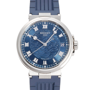 ブレゲ Breguet マリーン 5517BB/Y2/9ZU ブルー文字盤 中古 腕時計 メンズ