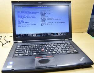 起動確認のみ(ジャンク扱い) レノボ ThinkPad T430 CPU:Core i5-3320M RAM:4G HDD:無し (管:KP031