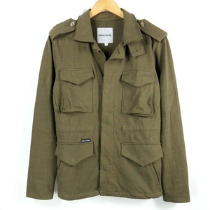 ■BUFFALO BOBS バッファローボブス / FIB5301 / M-43 FIELD JKT / 度詰め天竺 ニットジャージ ミリタリー ジャケット size 1 / カーキ