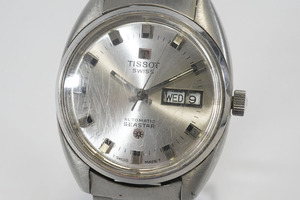 1円~【755】実働　TISSOT／ティソ　SEASTAR／シースター　デイデイト　自動巻き　メンズ　正規品ベルト　腕時計