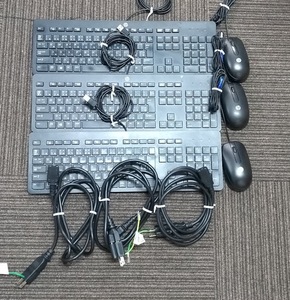 ●HP KU-1469 USBキーボード/ USBスクロールマウス 中古品×3枚セット