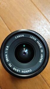 CANON　キャノン　レンズ　FD 28mm 1:2.8 