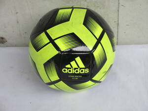 S-1184.adidas　アディダス　5号球　黄色　スターランサークラブ　サッカー用品　中学生から一般　サッカーボール