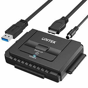 Unitek USB-A IDE SATA 両方対応 USB3.0 ドライブ交換アダプター 2.5/3.5インチHDD ・・・