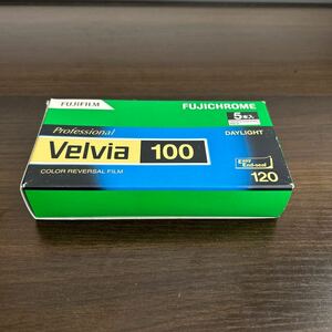 FUJIFILM Velvia 100リバーサルフィルム ブローニー 期限切れ 5本入り未開封