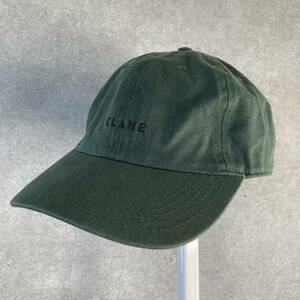 【美品】CLANE × KANEZ クラネ ケインズコラボ ロゴキャップ グリーン レディース 帽子 フリーサイズ