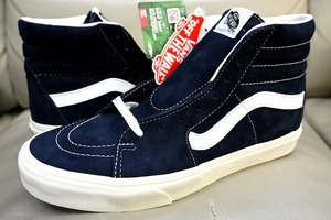 新品未使用 USA企画 VANS バンズ SK8-HI スケートハイ ピッグ スエード 撥水 Pig SUEDE ダークネイビー 10450円 US10.5 28.5センチ